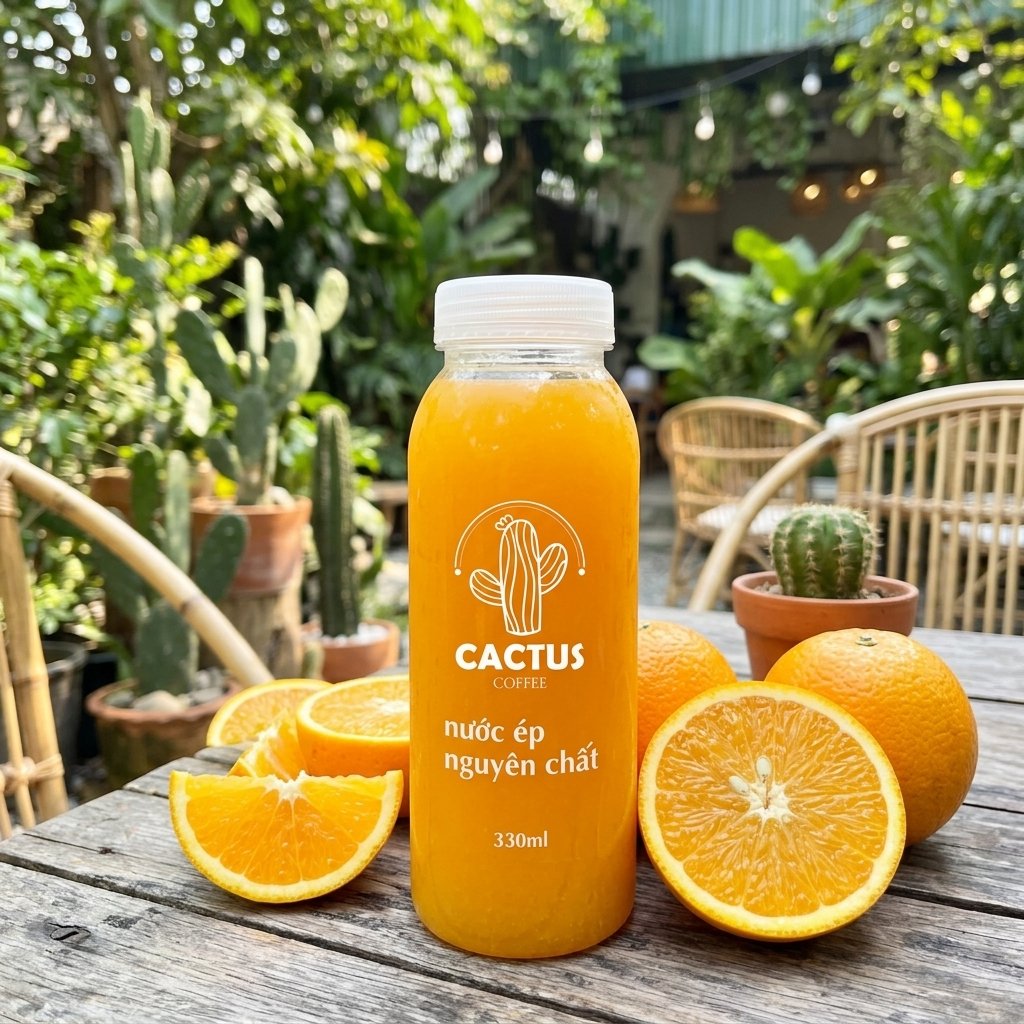 Nước Ép Nguyên Chất Một Vị (Cam, Cà Rốt, Táo, Dứa)