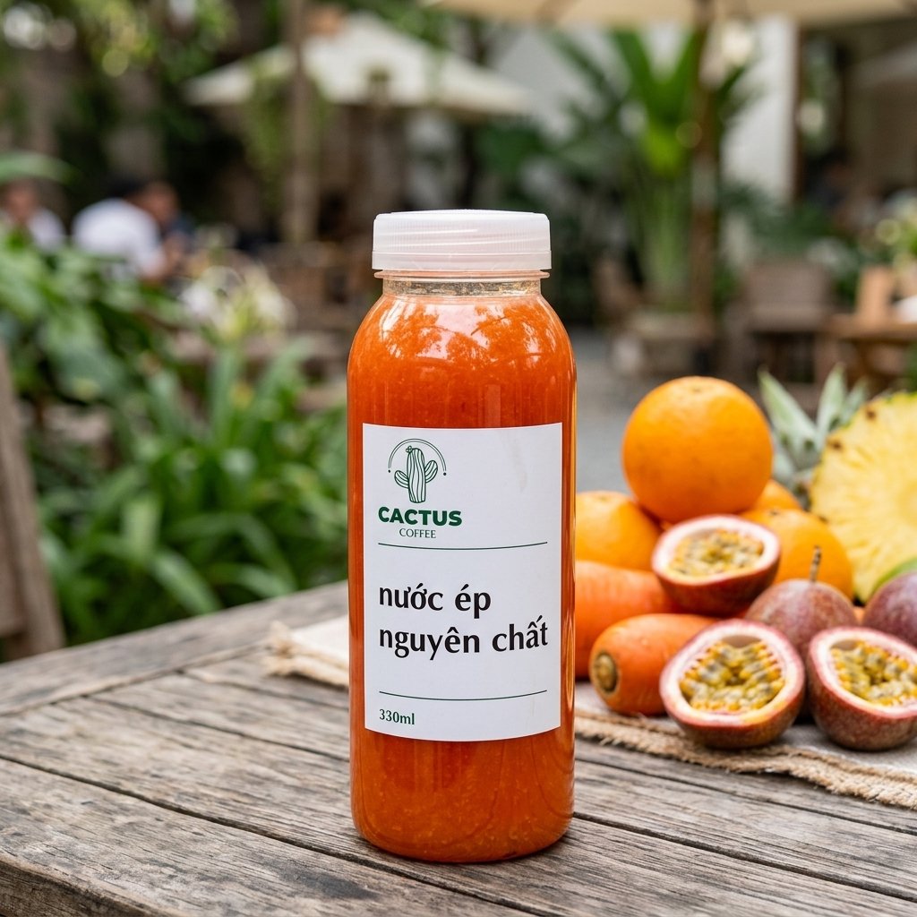 Nước Ép Mix Vị (Cam Cà Rốt, Cam Táo Chanh Leo, Táo Dứa)
