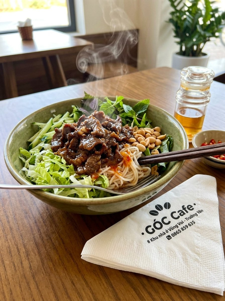 Bún bò trộn
