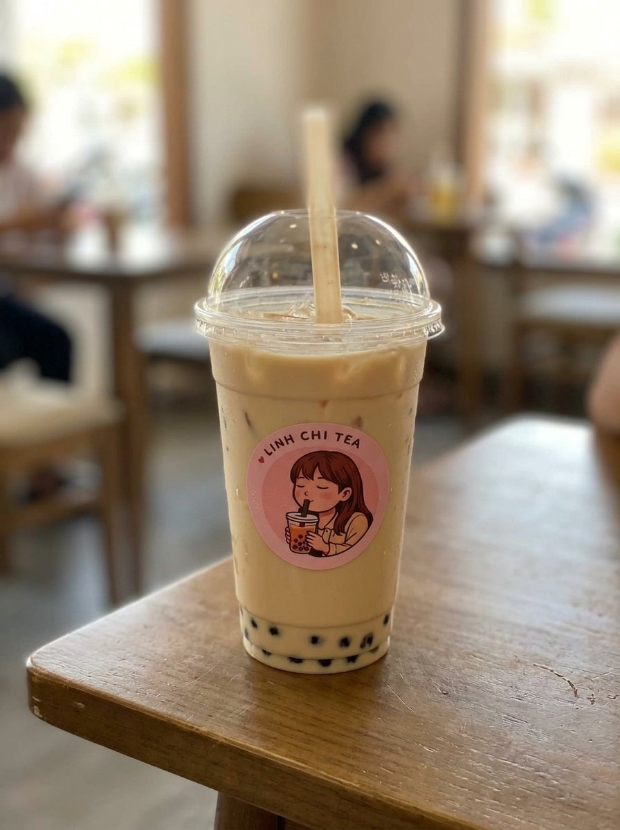 Ô long nhài sữa đậm trà