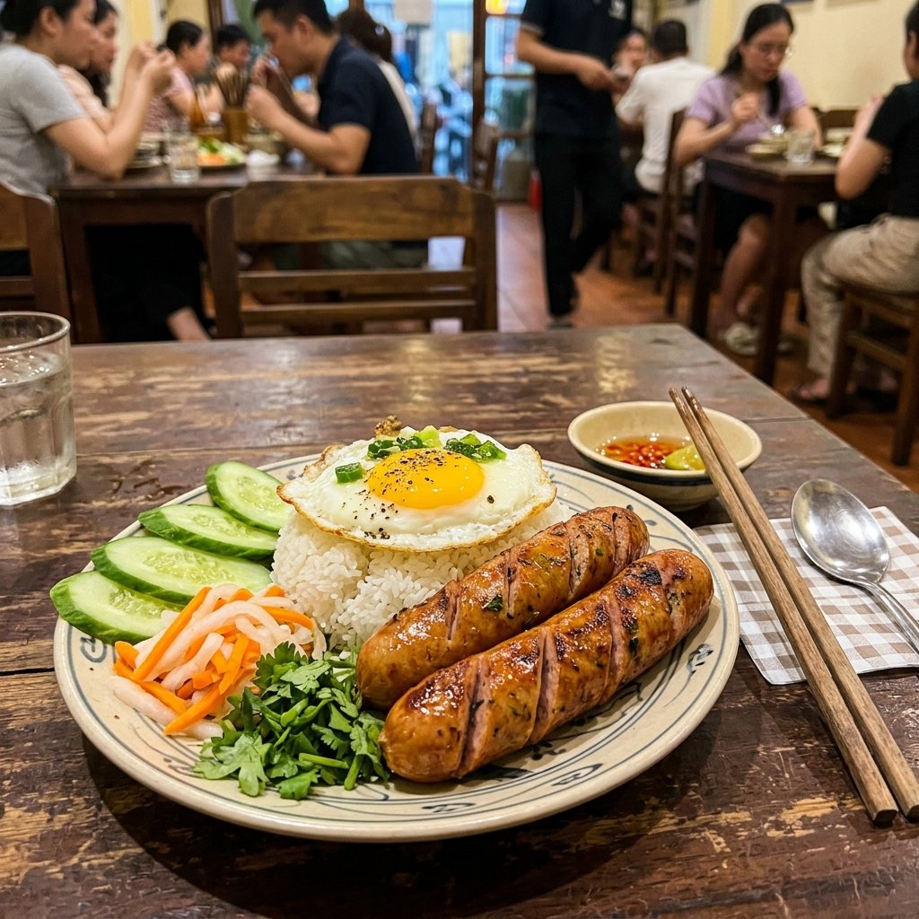 Cơm xúc xích