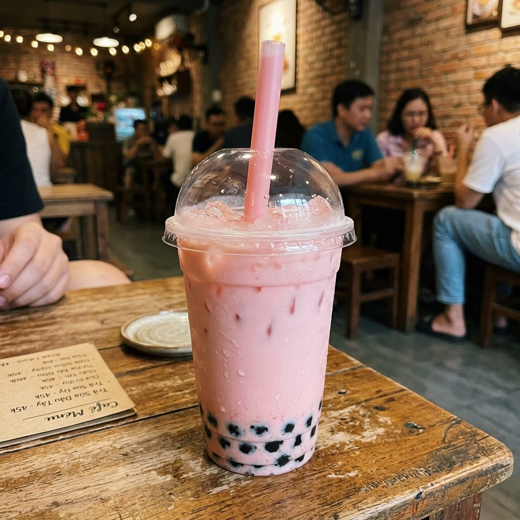 Trà sữa dâu tây