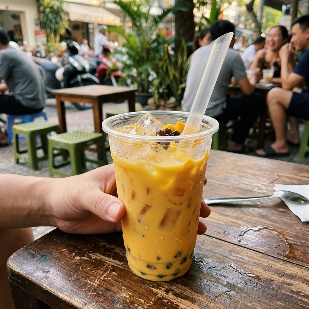 Trà sữa xoài thơm