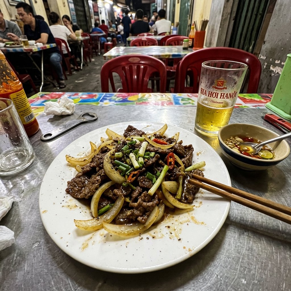Lòng bò xào dưa