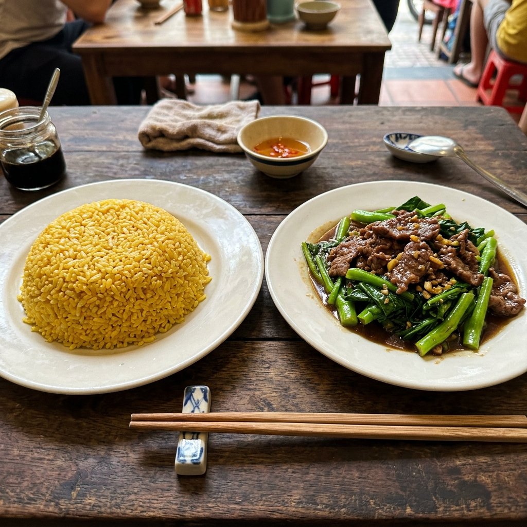 Cơm rang cải bò