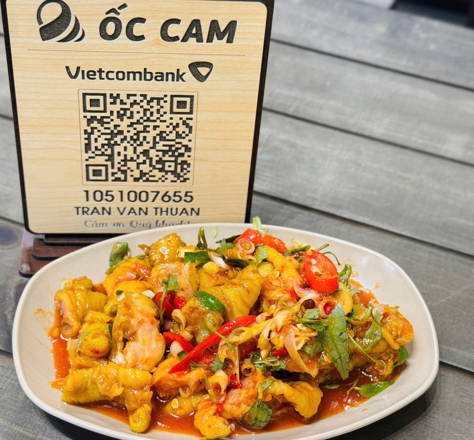 Chân gà sốt Thái